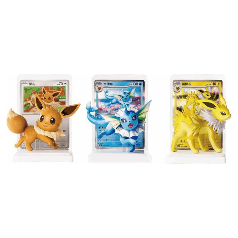 Pokemon Dream Painting Figure Set Eevee and Friends Blind Box - Simplified Chinese jolteon vaporeon
